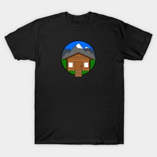 Log Cabin Adventure Design T-Shirt